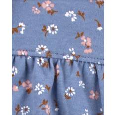 Rundhalsausschnitt Playsuits Carter's Overall Blumen blau mehrfarbig