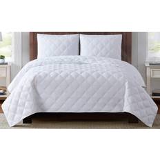 Truly Soft Everyday 3D Puff Quilts White (264.2x228.6cm)