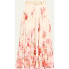 Multicoloured Skirts Zimmermann Lightburst Maxi Skirt - Cream/Red
