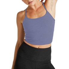 Yoga Camisetas de tirantes Beyond Yoga Spacedye Slim Racerback Cropped Tank - Periwinkle Cloud Heather