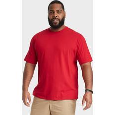 Men - Velvet T-shirts Goodfellow & Co Men's Big Tall Casual Fit Every Wear Short Sleeve TShirt Red Velvet