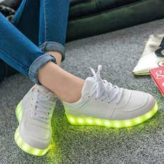 dPlaze LED skor sneakers Barn/Vuxna, VITA 27-45