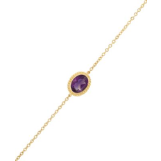 Ametista Bracciali Bloomingdale's Amethyst Oval Bracelet in 14K Yellow Gold Exclusive