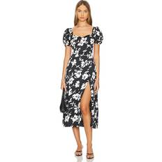 Natural Dresses Bardot Gillian Midi Dress in Black. 10, 12, 4, 6, 8