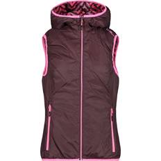 Femme - Rose Gilets CMP Gilet doudoune À capuche femme - Marron