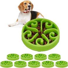 Relaxdays 10x Slow Feed Dog Food Bowl 30 cm