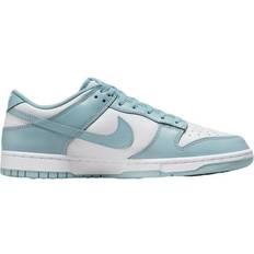 Nike Dunk Sko på tilbud NIKE Dunk Low M - White/Denim Turquoise