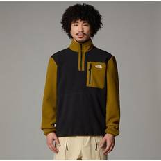 North face 1 4 zip mens The North Face The North Face Men&#39;s Yumiori 1/4 Zip Fleece Jacket Tnf Black-moss Green-tnf Black