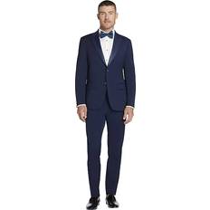 L - Slim Suits Tommy Hilfiger Men's Modern-Fit Flex Stretch Tuxedo Jacket Navy 48L