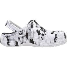 Textile Outdoor Slippers Crocs Baya Printed Lined Clog - White/Grey