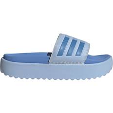 Polyuretan Slides adidas Adilette Platform - Blue Dawn/Blue Fusion Met/Blue Fusion