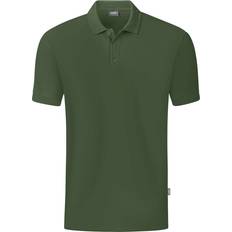 Grün Poloshirts JAKO Organic Poloshirt oliv Oliv