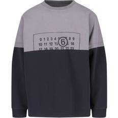 Clothing MM6 Maison Margiela Logo Crewneck Sweatshirt - Grey/Black