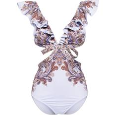 Multicoloured Swimsuits Zimmermann Swimsuit Woman White