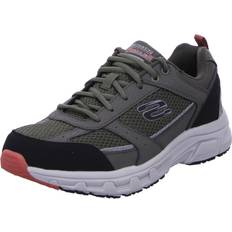 Skechers 44 Lågskor Skechers Mens Oak Canyon Verketta Lace Up Shoe - Olive/Black