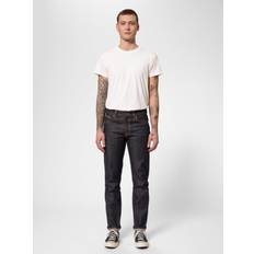 Nudie Jeans Gritty Jackson Dry Selvage Mid Waist Regular Straight Fit Organic Selvedge W33/L30 Sustainable Denim Blue W33/L30