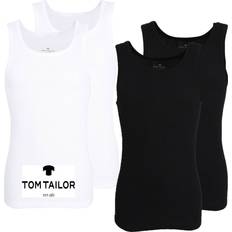 Tanktops Tom Tailor 8602 Unterhemd, BLACK, XL, schwarz