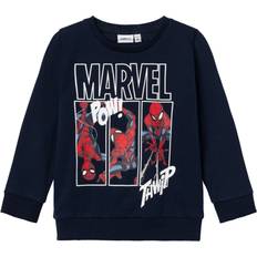 Lange ærmer Sweatshirts Name It Spiderman Sweatshirt Jessie Dark Sapphire