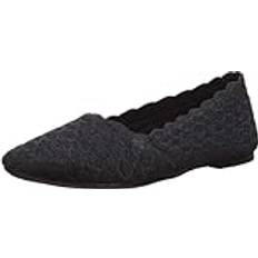 Skechers Women's Cleo-Honeycomb Ballet Flat, Black