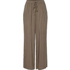 Pieces Pcpia Wide Leg Pants - Falcon Stripes/Black