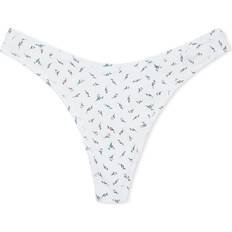 Thongs - Women Panties Victoria's Secret High-Leg Thong Panty - Optic White Ditsy Floral Print