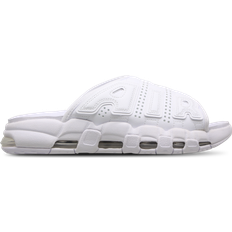 Pelle Sintetica Ciabatte Nike Air More Uptempo - White/Team White