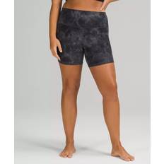 Tie Dye Pants & Shorts Lululemon Align™ High-Rise Shorts 6" - Diamond Dye Pitch Grey Graphite Grey