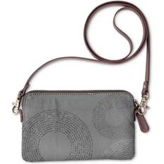 Gray Clutches Vida Statement Clutch Grey Minimalist Polk-dot Original Artist Printed Pattern One Size