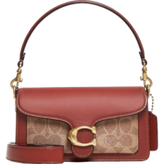 Coach Tabby Shoulder Bag 20 In Signature Canvas - Brass/Tan/Rust