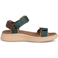 Green Sport Sandals Woden Line - Deep Forest/Chocolate