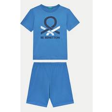 Blåa Övriga sets United Colors of Benetton Pyjama 30960P06S Blau Regular Fit