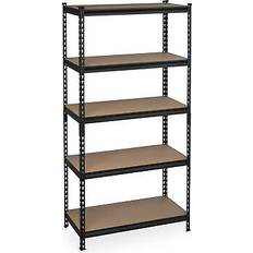 Multicoloured Shelving Systems Relaxdays Heavy-Duty Unit, HxWxD: & mdf, 1800 Garage Tool Shelving System