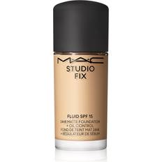 MAC Cosmetics Studio Fix Fluid SPF 15 24HR Matte Foundation Oil Control Mini Matterende foundation SPF 15 Skygge NC17 15 ml