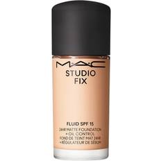 MAC Cosmetics Studio Fix Fluid SPF 15 24HR Matte Foundation Oil Control Mini Matterende foundation SPF 15 Skygge NW13 15 ml