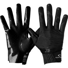 Football Cutters Rev Pro 5.0 Receiver Gloves Solid Black