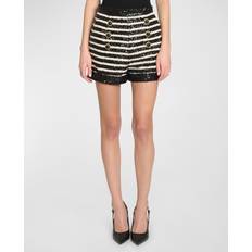 Multifärgade - Viskos Shorts Balmain Striped High Rise Mini Shorts - Multicolor