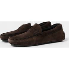 Orange Mokassins BOSS Men's Noel_mocc_sd Driving Shoe Dark Brown