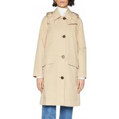 Barbour Dame Kåper & Frakker Barbour Vanntett Hebrides Trench Coat med Avtagbar Hette Beige