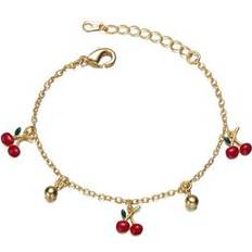 14k - Children Jewelry Rachel Glauber GigiGirl Kids 14k Gold Plated Red Cherry Charms Red