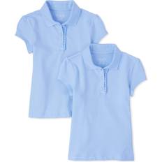 Girls Polo Shirts The Children's Place Girls Short Sleeve Ruffle Pique Polo,Daybreak Pack,XXL16