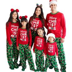 Long Sleeves Pajamases The Children's Place Unisex Kids Matching Family Merry Christmas Candy Cotton And Pajamas Highland