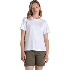 Craghoppers Women T-shirts Craghoppers Women's Malibo Short Sleeved T-Shirt Optic White Be Kind