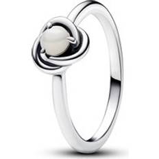 Pandora Pearl Rings Pandora June Birthstone Eternity Circle Ring Ring White