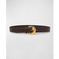 Checkered Belts Etro Ceinture Avec Boucle Paisley - Marron