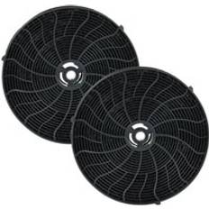 White Goods Accessories VHBW 2x Activated Carbon Filter compatible with Hotpoint-Ariston HLVC8ATXHA, HLQVC8ATKHA, HLQVC8ATK.1HA, QFP60800X, Husqvarna Extractor Hood