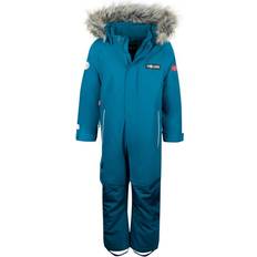 Removable Hood Overalls Trollkids Kid's Kirkenes Snowsuit Overall 140, blue