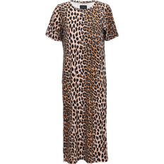 Brun - T-shirtkjoler Liberté Alma T-shirt Dress - Lux Leo