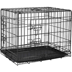 Lionto Dibea Sturdy 2-Door Folding Dog Crate L