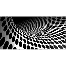 Framed Art Design Art Waves and Circles Black n’ White Framed Art