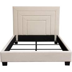 Cream bed frame Diamond Sofa "Arden King Bed Cream